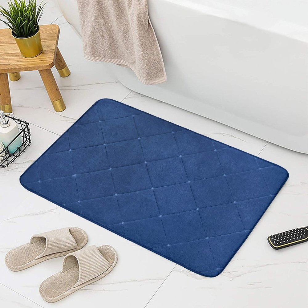 Memory Foam Bath Mat 20"x30" BLUE NAVY (NEW)